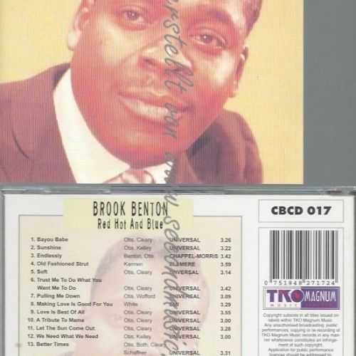 CD--BROOK BENTON--RED HOT & BLUE | IMPORT