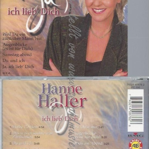 CD--HANNE HALLER--JA,ICH LIEB' DICH
