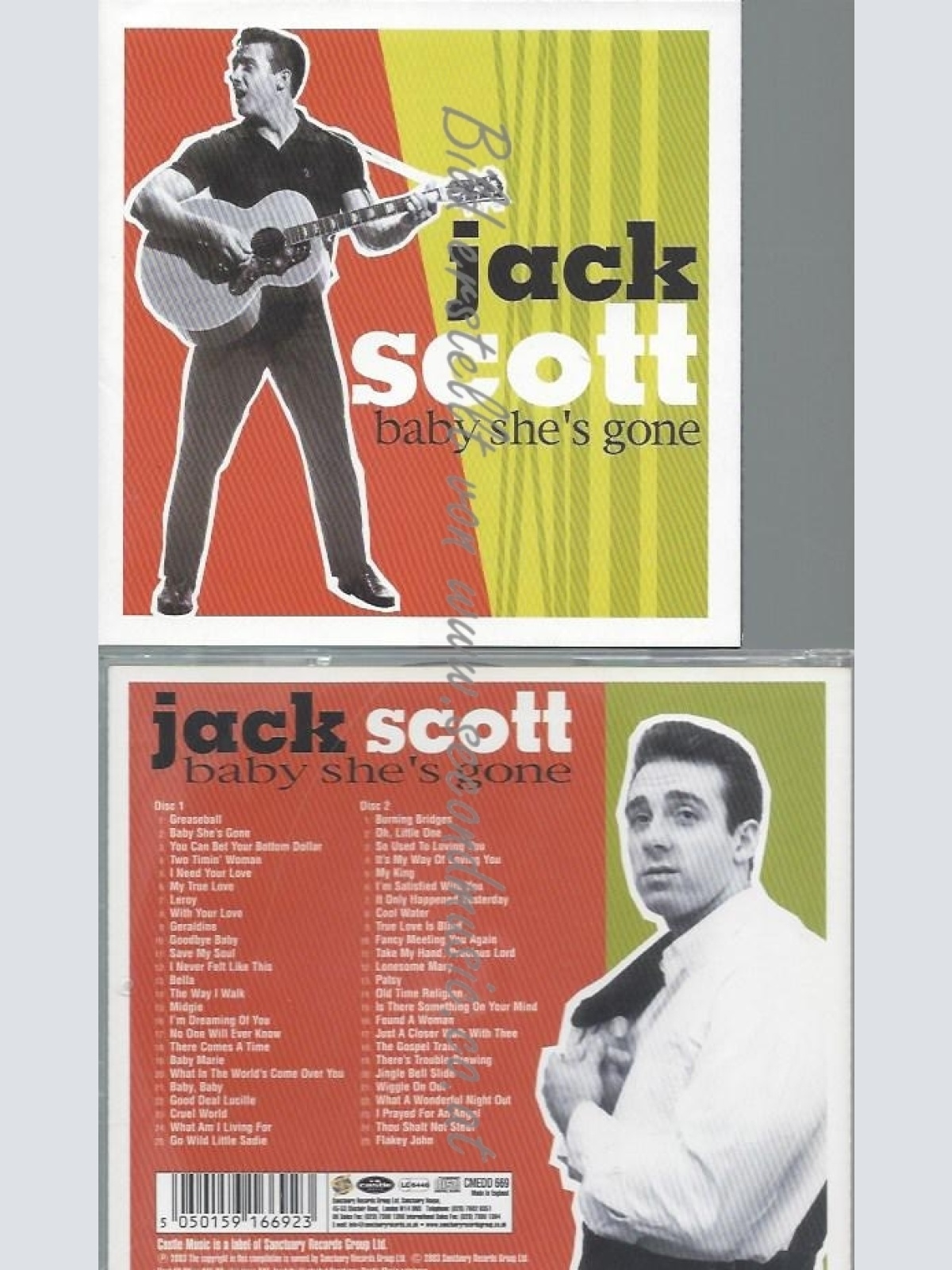 CD--JACK SCOTT--BABY SHE'S GONE | DOPPEL-CD