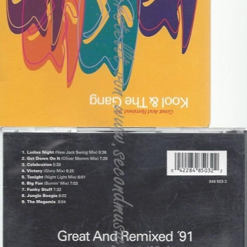 CD--KOOL & THE GANG--GREAT AND REMIXED '91