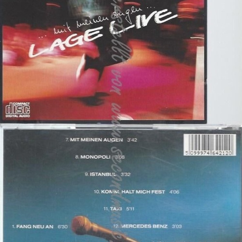 CD--KLAUS LAGE--MIT MEINEN AUGEN-LAGE LIVE -13 TRACKS-