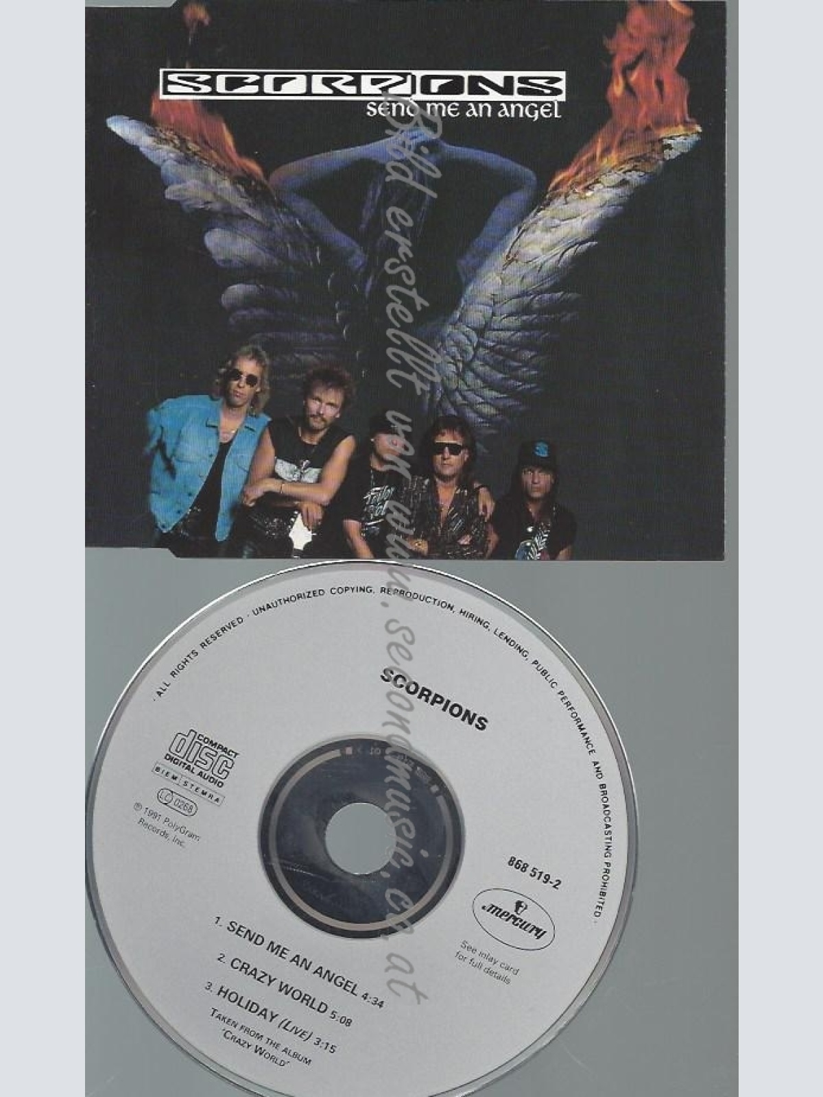 CD--SCORPIONS--SEND ME AN ANGEL | SINGLE