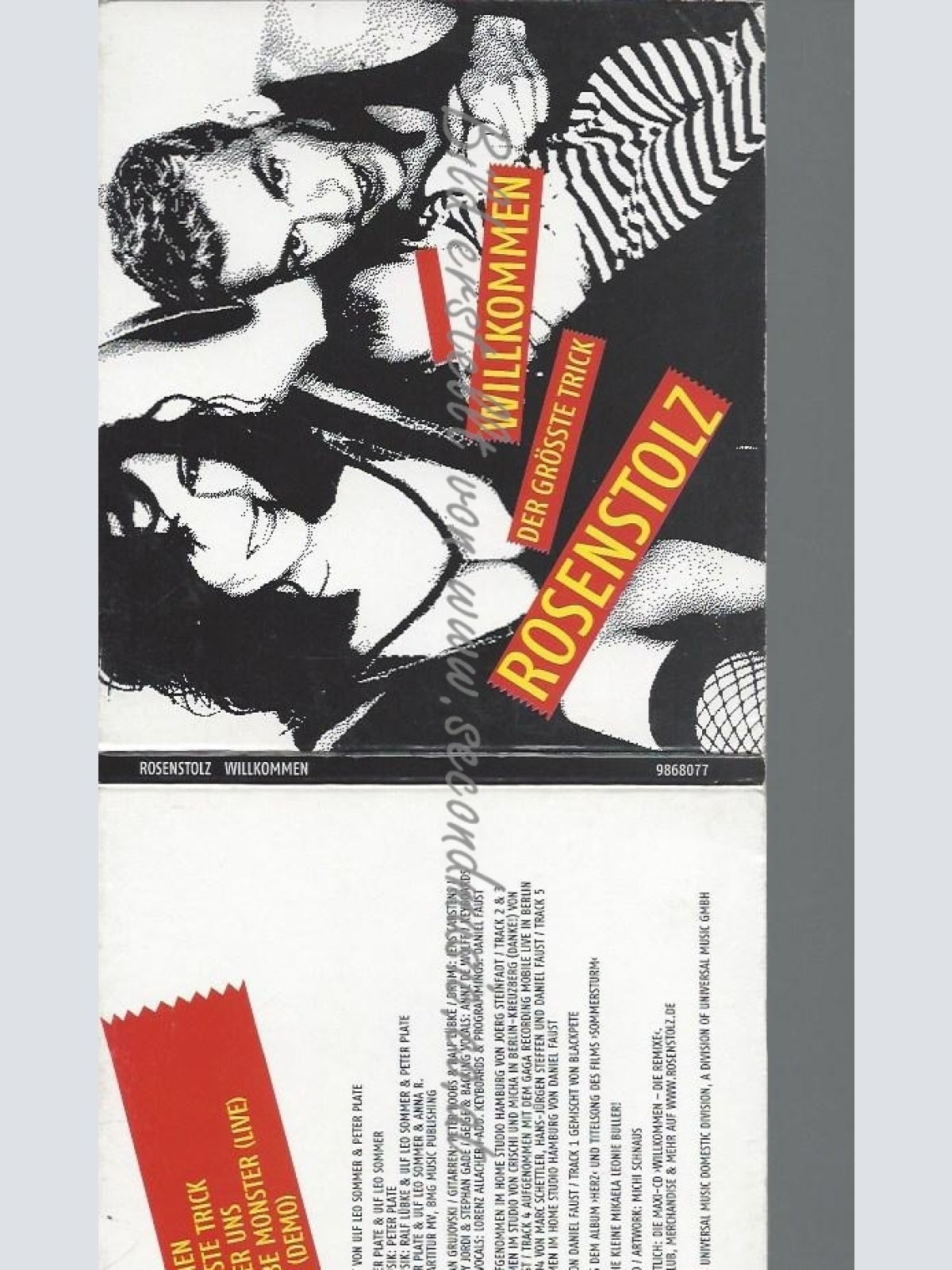 CD--ROSENSTOLZ--WILLKOMMEN -CD 1- | SINGLE