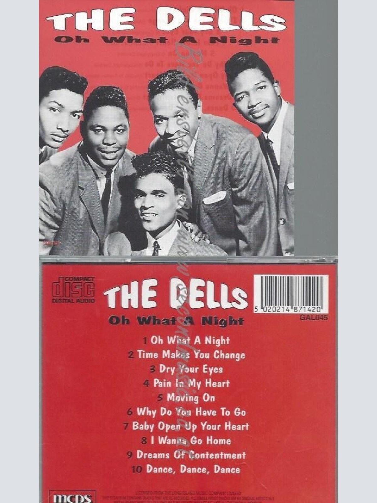 CD--THE DELLS--OH WHAT A NIGHT