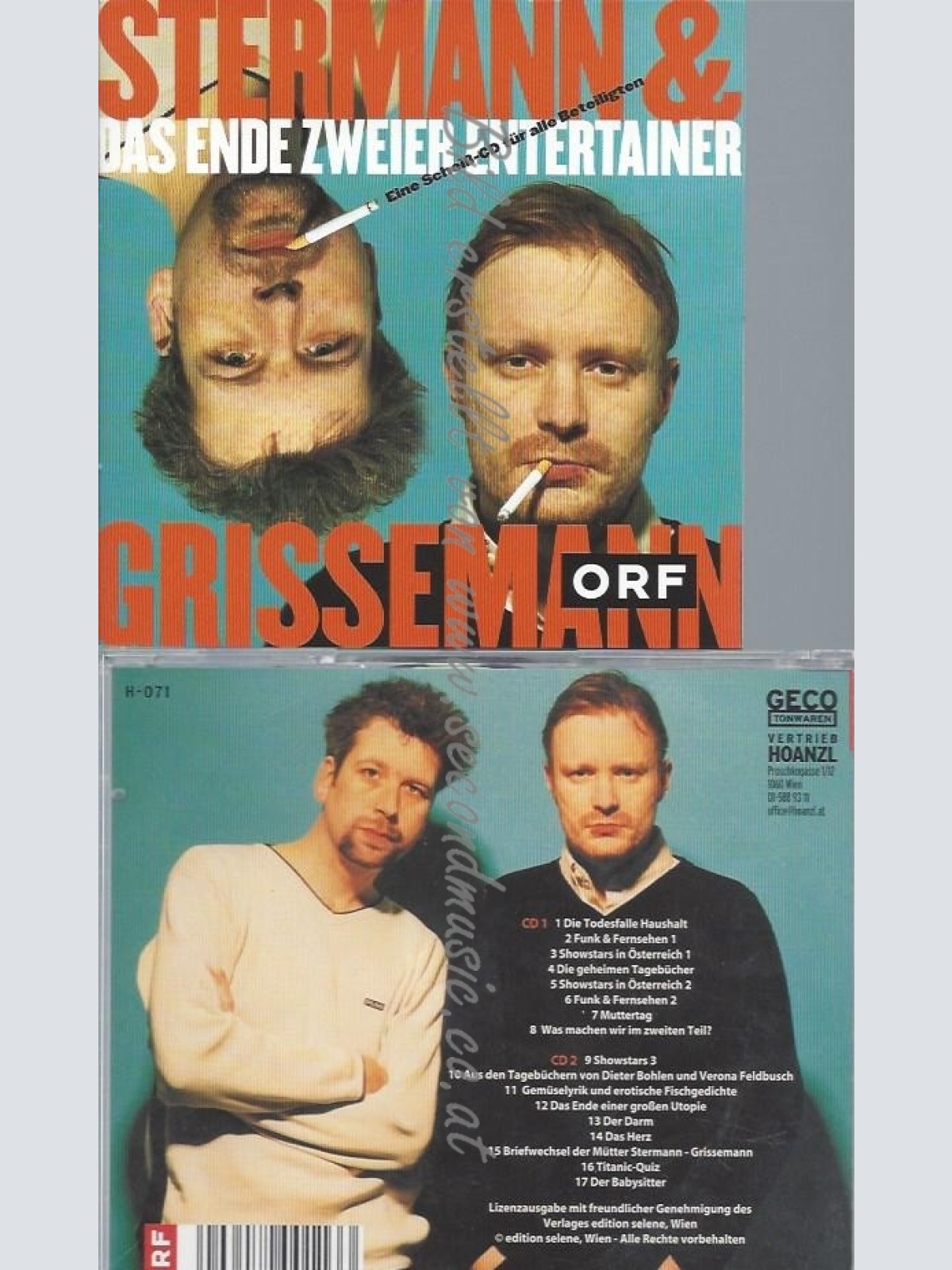 CD--STERMANN UND GRISSEMANN--DAS ENDE ZWEIER ENTERTAINERAUDIOBOOK