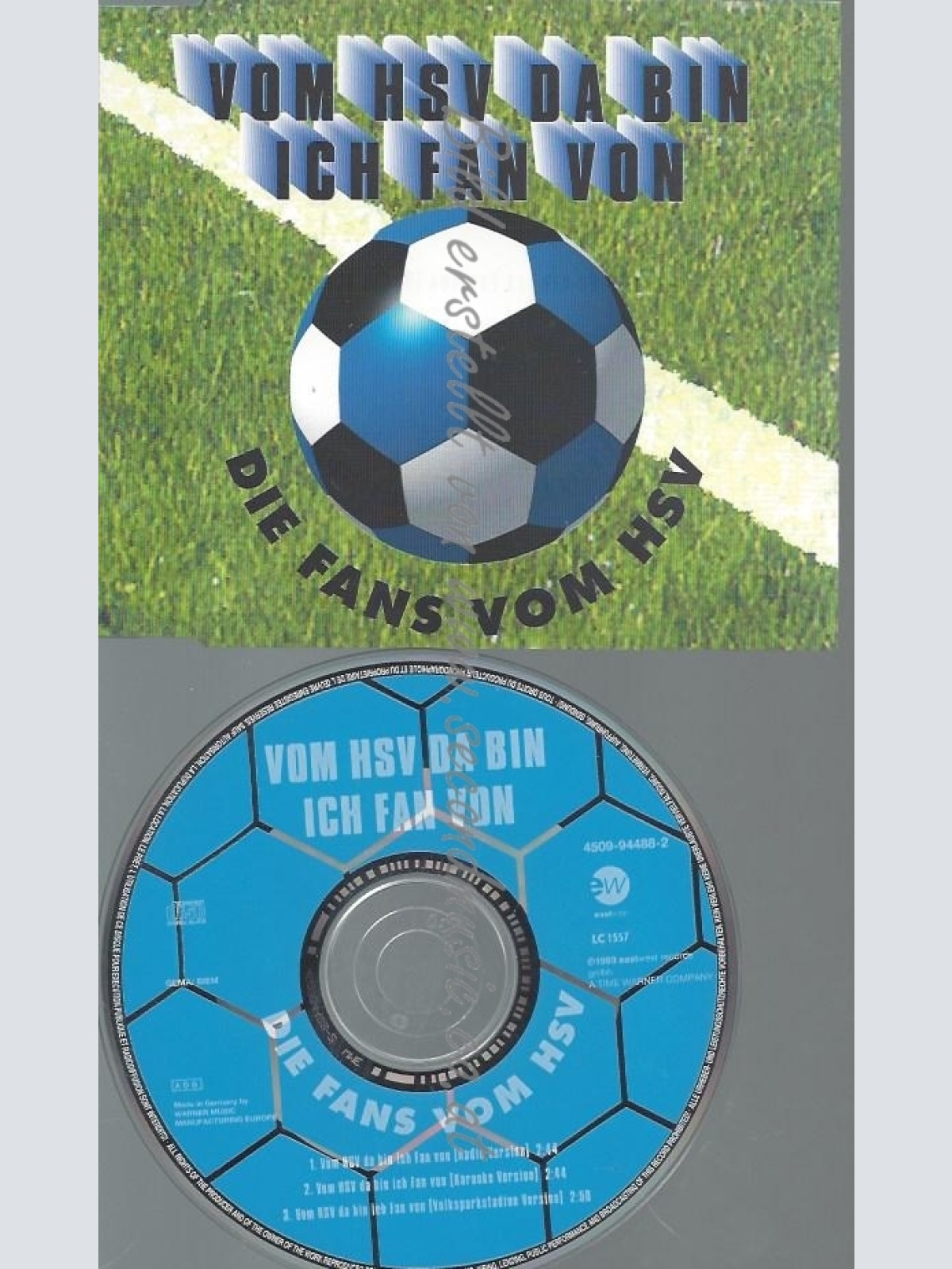 CD---3 VERSIONS, -SINGLE/ FANS VOM HSV--VOM HSV DA BIN ICH FAN