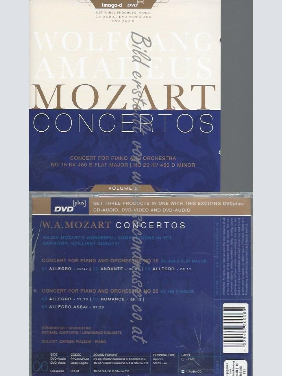 CD--0 | CD+DVD/ PIAZZINI UND GANTVARG--PIANO CONCERTOS VOL.6 - NO.15