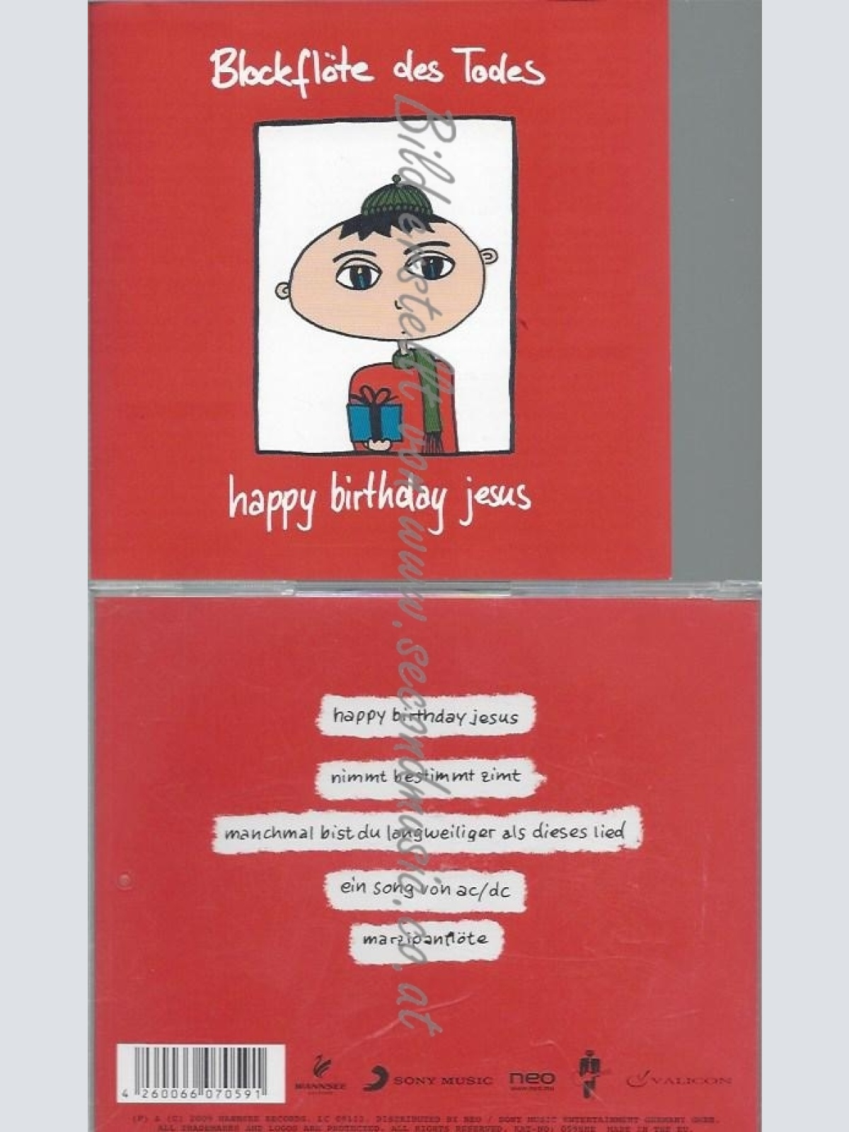 CD--BLOCKFLÖTE DES TODES--HAPPY BIRTHDAY JESUS | SINGLE