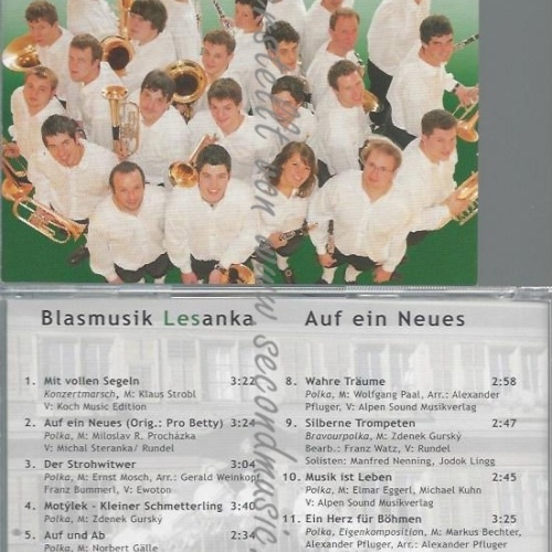 CD--BLASMUSIK LESANKA--AUF EIN NEUES