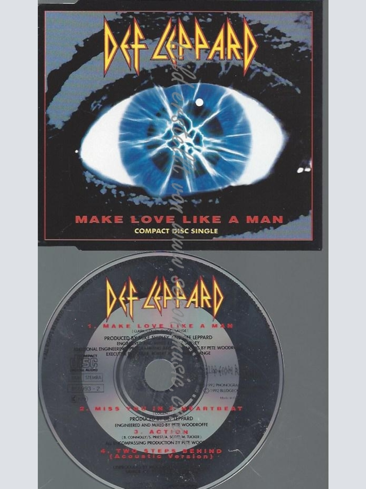 CD--DEF LEPPARD--MAKE LOVE LIKE A MAN -4 TRACKS, -SINGLE