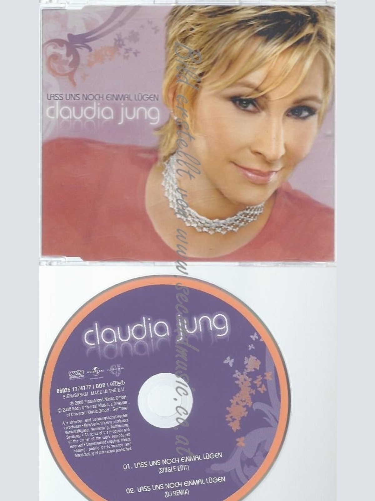 CD--CLAUDIA JUNG--LASS UNS NOCH EINMAL LÜGEN | SINGLE