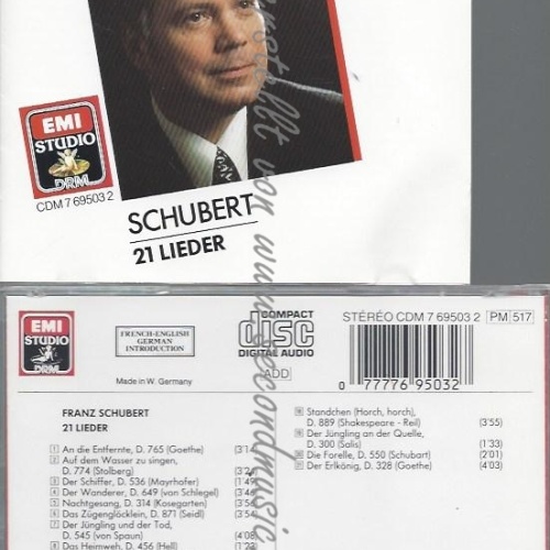 CD--DIETRICH FISCHER-DIESKAU UND GERALD MOORE--LIEDER