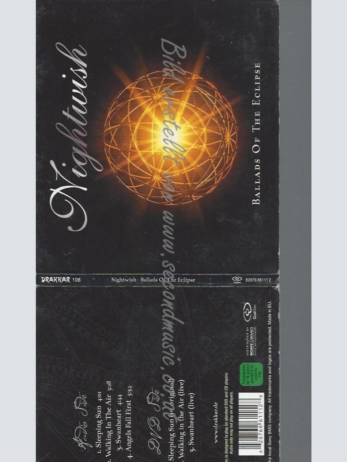 CD--NIGHTWISH--BALLADS OF THE ECLIPSE | DUAL DISC