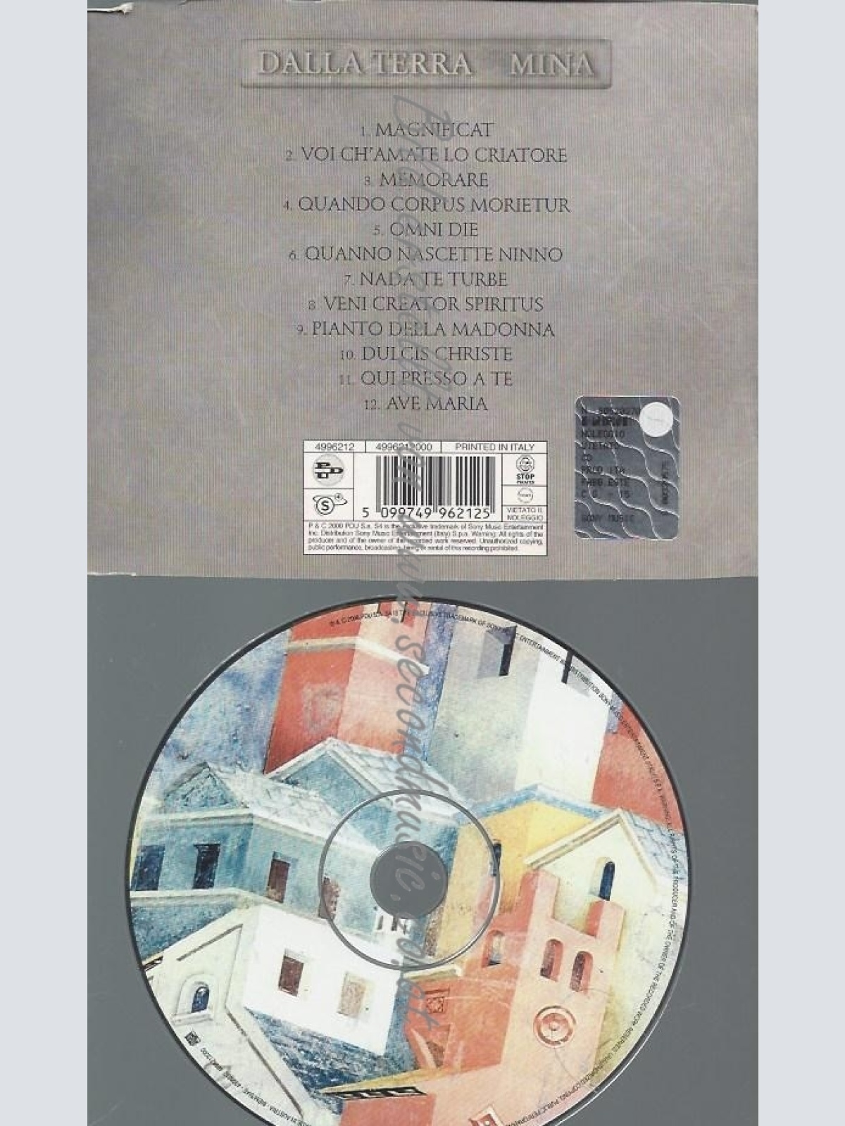 CD--PERGOLESI, MONTEVERDI, GOUNOD U.A.-/ MINA--DALLA TERRA -LIEDER