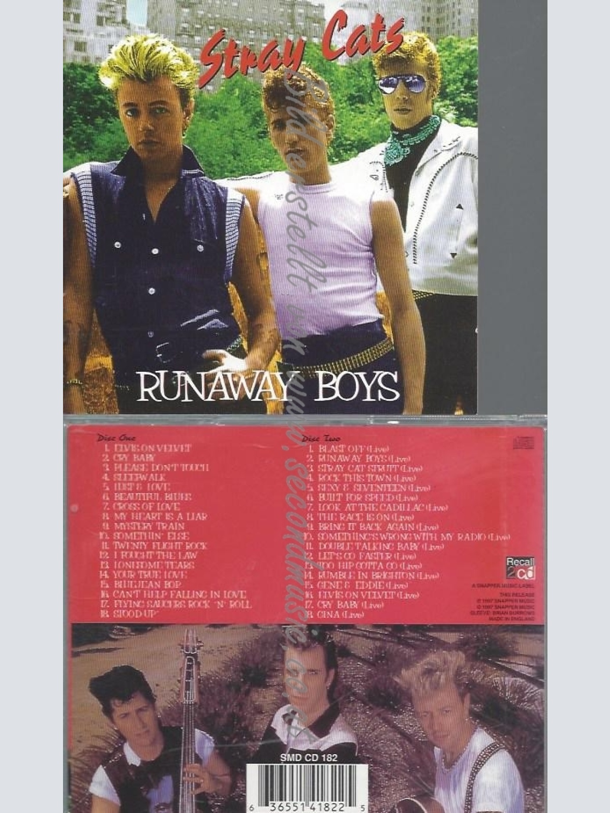 CD--STRAY CATS--RUNAWAY BOYS | DOPPEL-CD