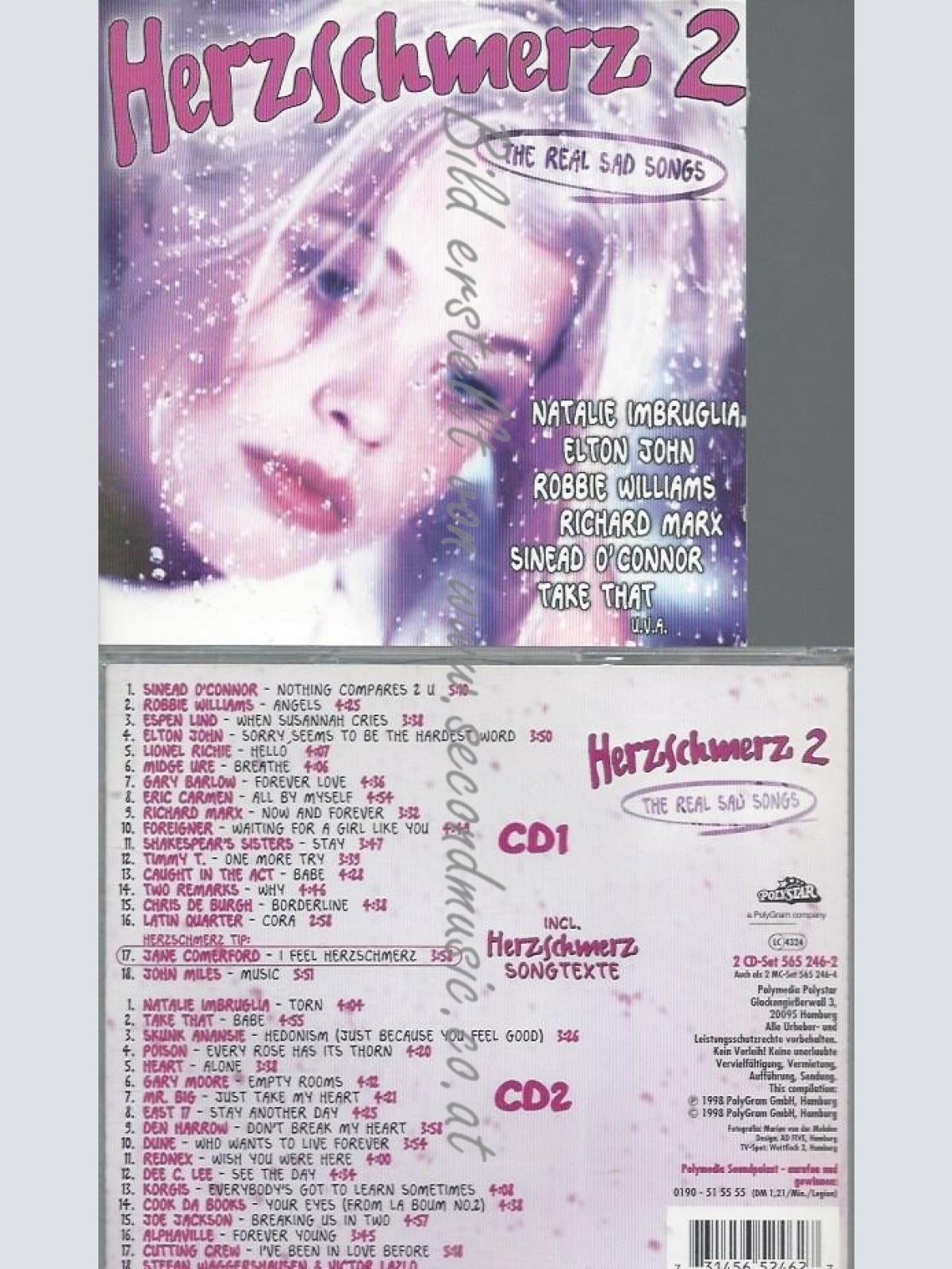 CD--VARIOUS--HERZSCHMERZ  VOL 2 | DOPPEL-CD