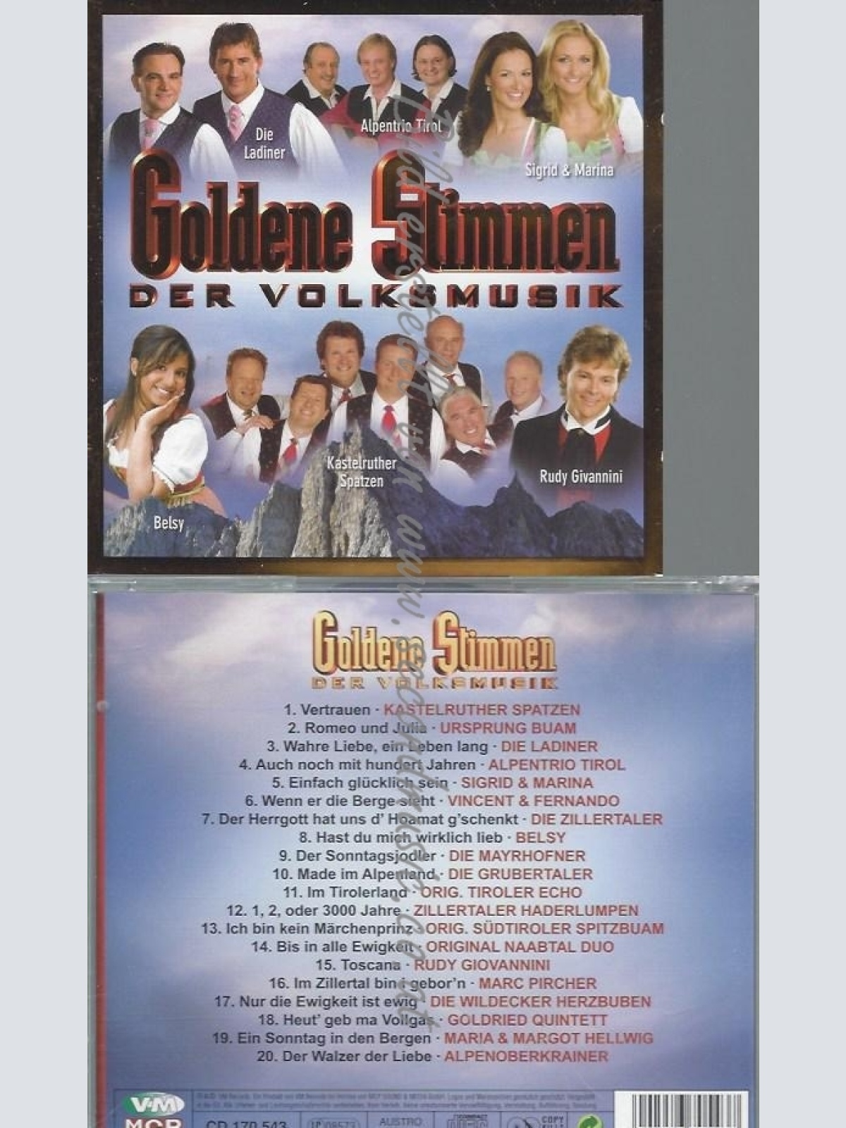 CD--VARIOUS--GOLDENE STIMMEN DER VOLKSMUSIK