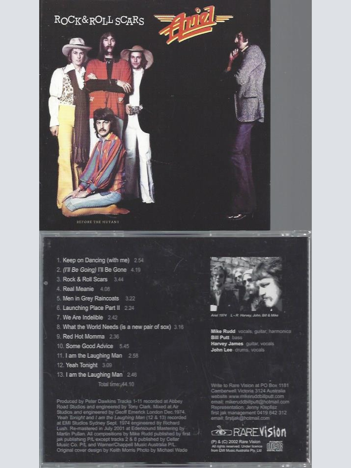 CD-ARIEL--ROCK & ROLL SCARS--2002