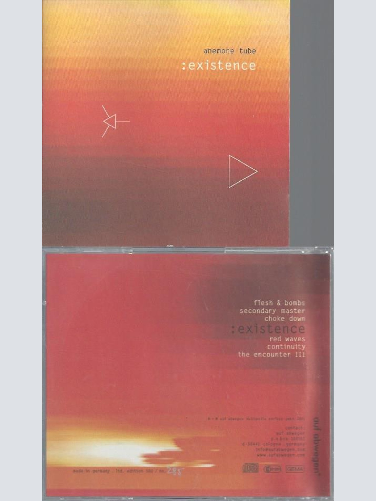 CD--ANEMONE TUBE--EXISTENCE