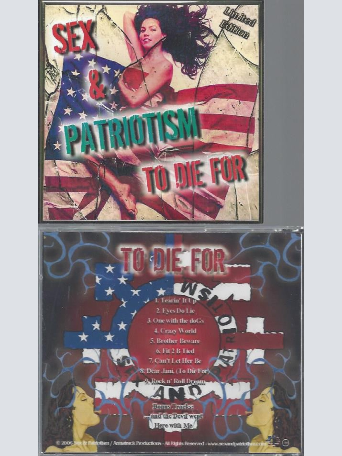 CD-SEX & PATRIOTISM--TO DIE FOR--LIMITED EDITION