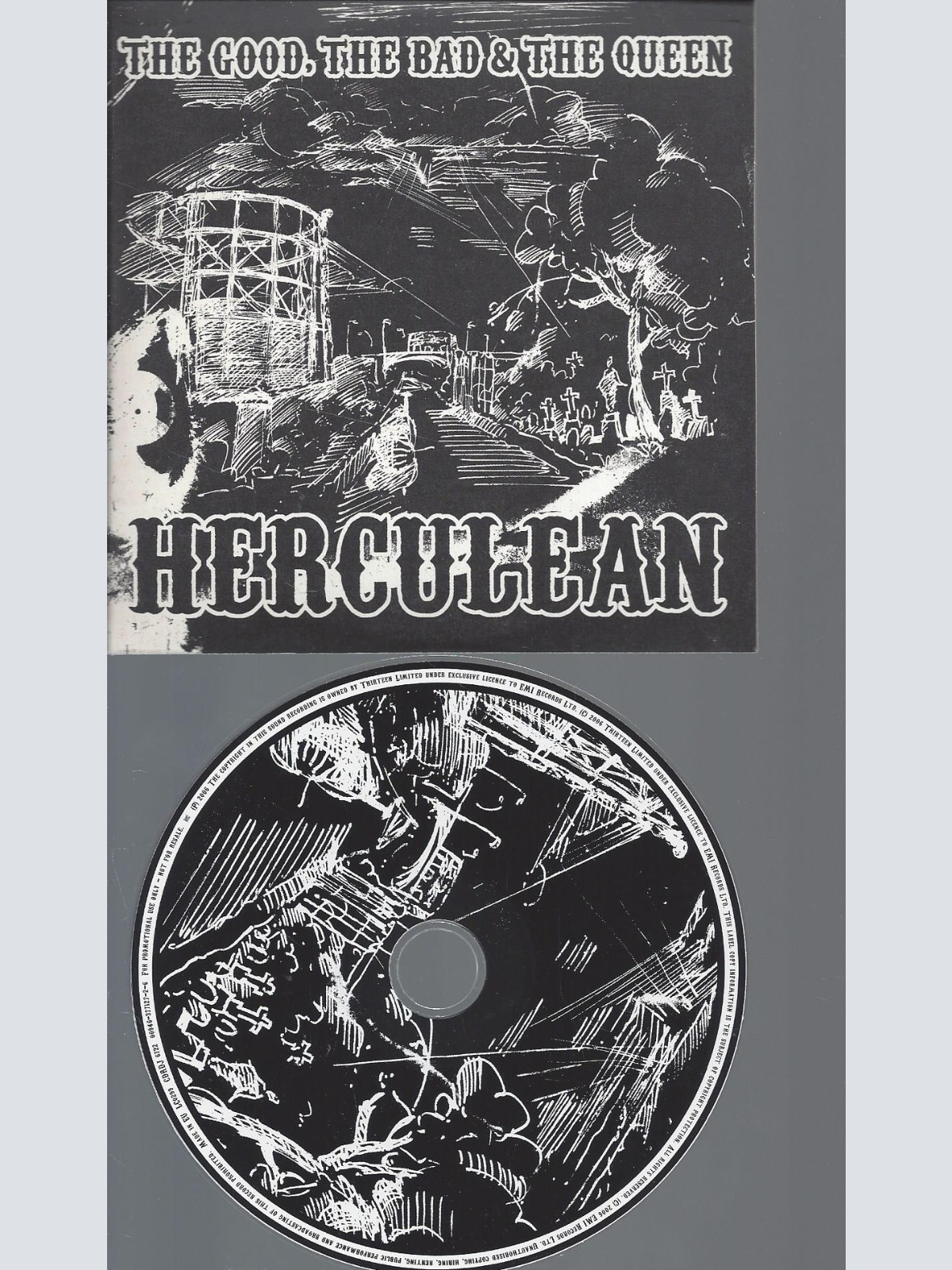 CD--HERCULEAN--THE GOOD THE BAD & THE QUEEN  --PROMO