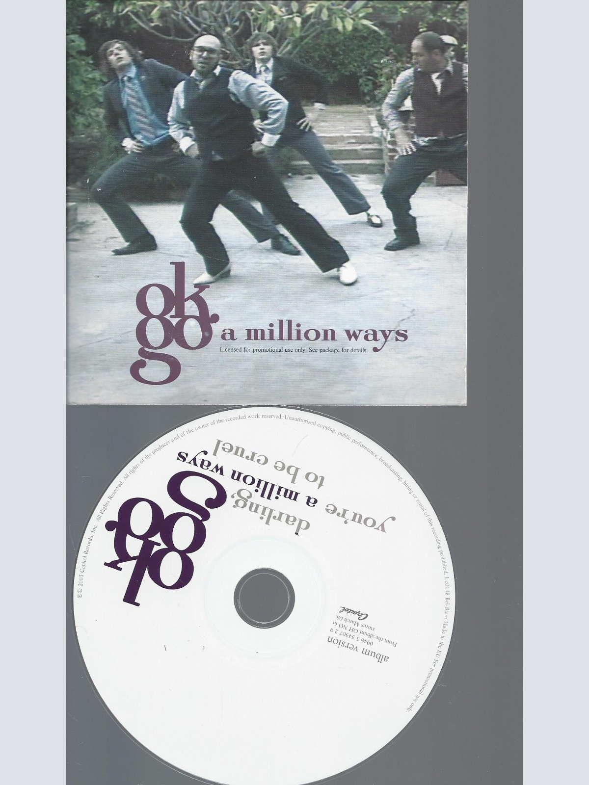 CD--OK GO--A MILLION WAYS   --PROMO