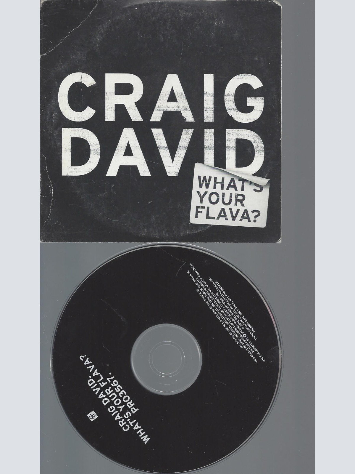 CD--CRAIG DAVID WHAT'S YOUR FLAVA-PROMO