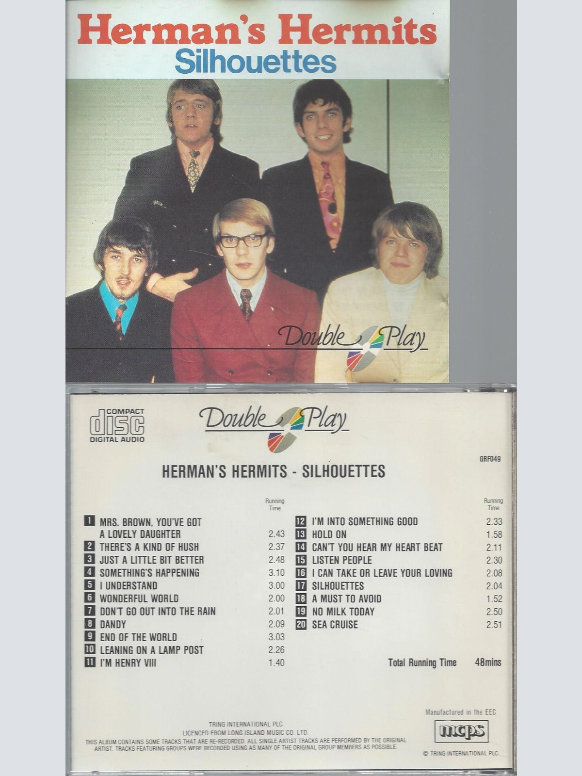 CD--HERMAN HERMITS--SILHOUETTES