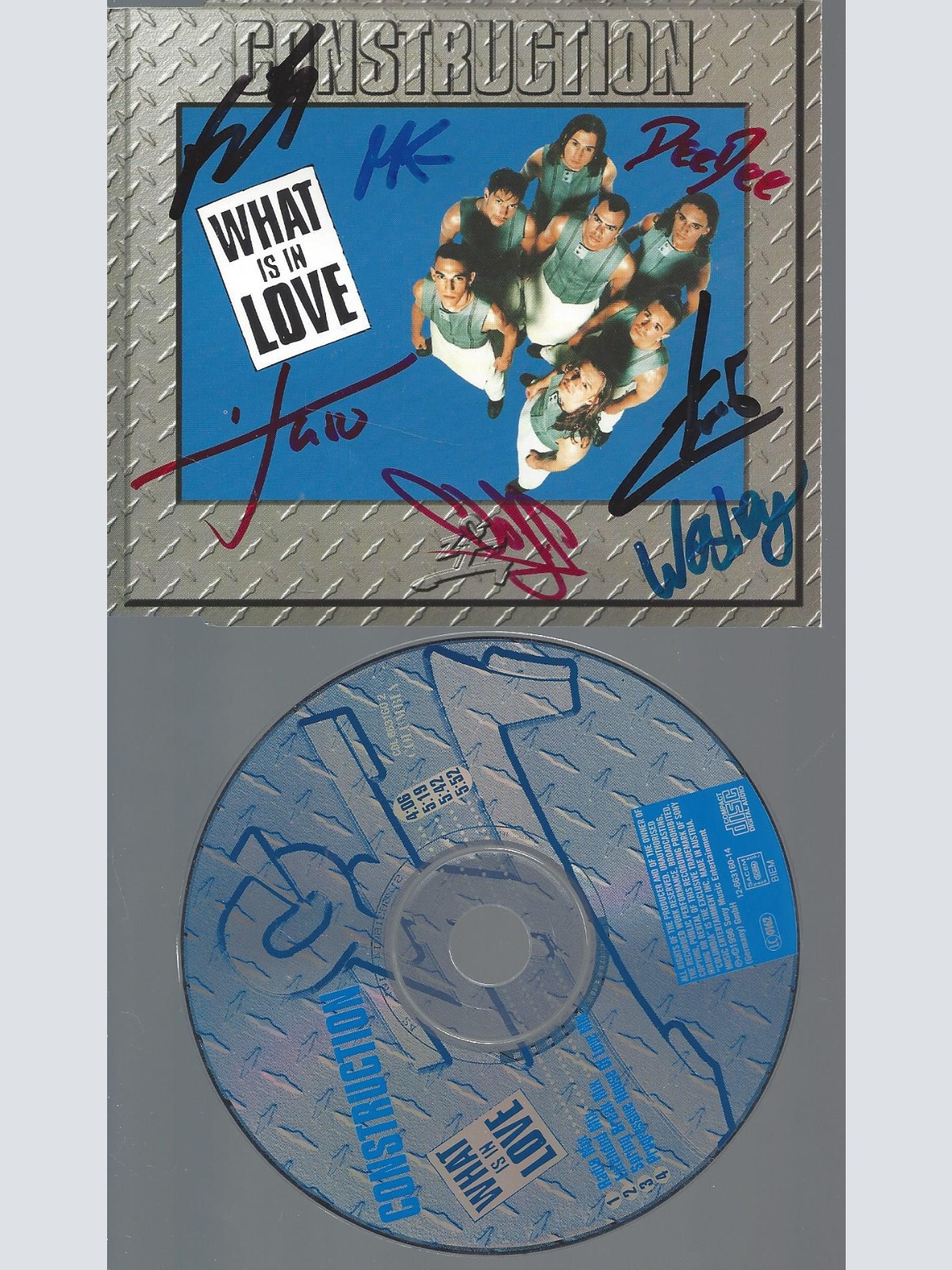CD-CONSTRUCTION WHAT IS YOUR LOVE-- MIT AUTOGRAMM