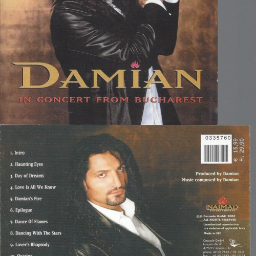 CD-DAMIAN IN CONCERT FROM BUCHAREST