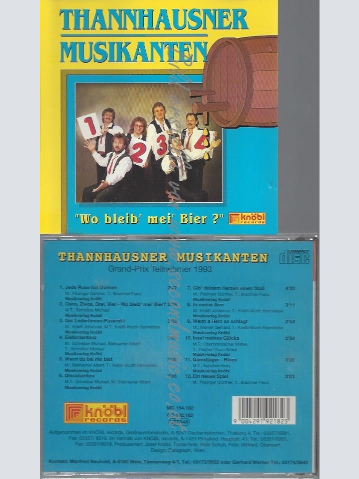 CD--THANNHAUSNER MUSIKANTEN--WO BLEIB MEI BIER