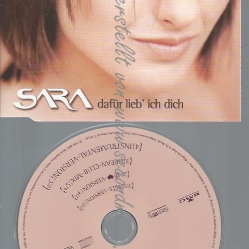 CD--SARA--DAFÜR LIEB' ICH DICH | SINGLE