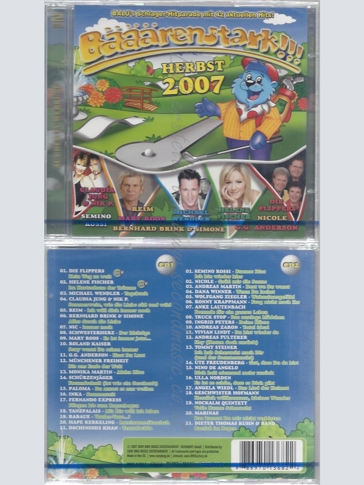 CD--VARIOUS--BÄÄÄRENSTARK!!! HERBST 2007  | DOPPEL-CD