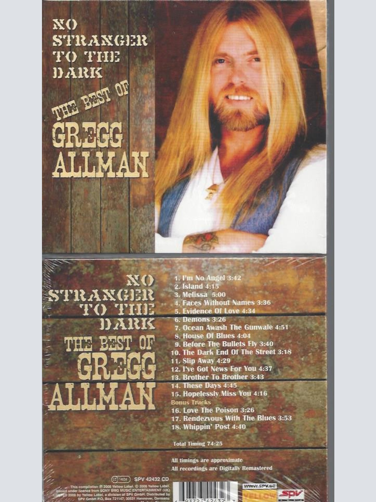 CD--THE BEST OF GREG ALLMAN NO STRANGER TO THE DARK