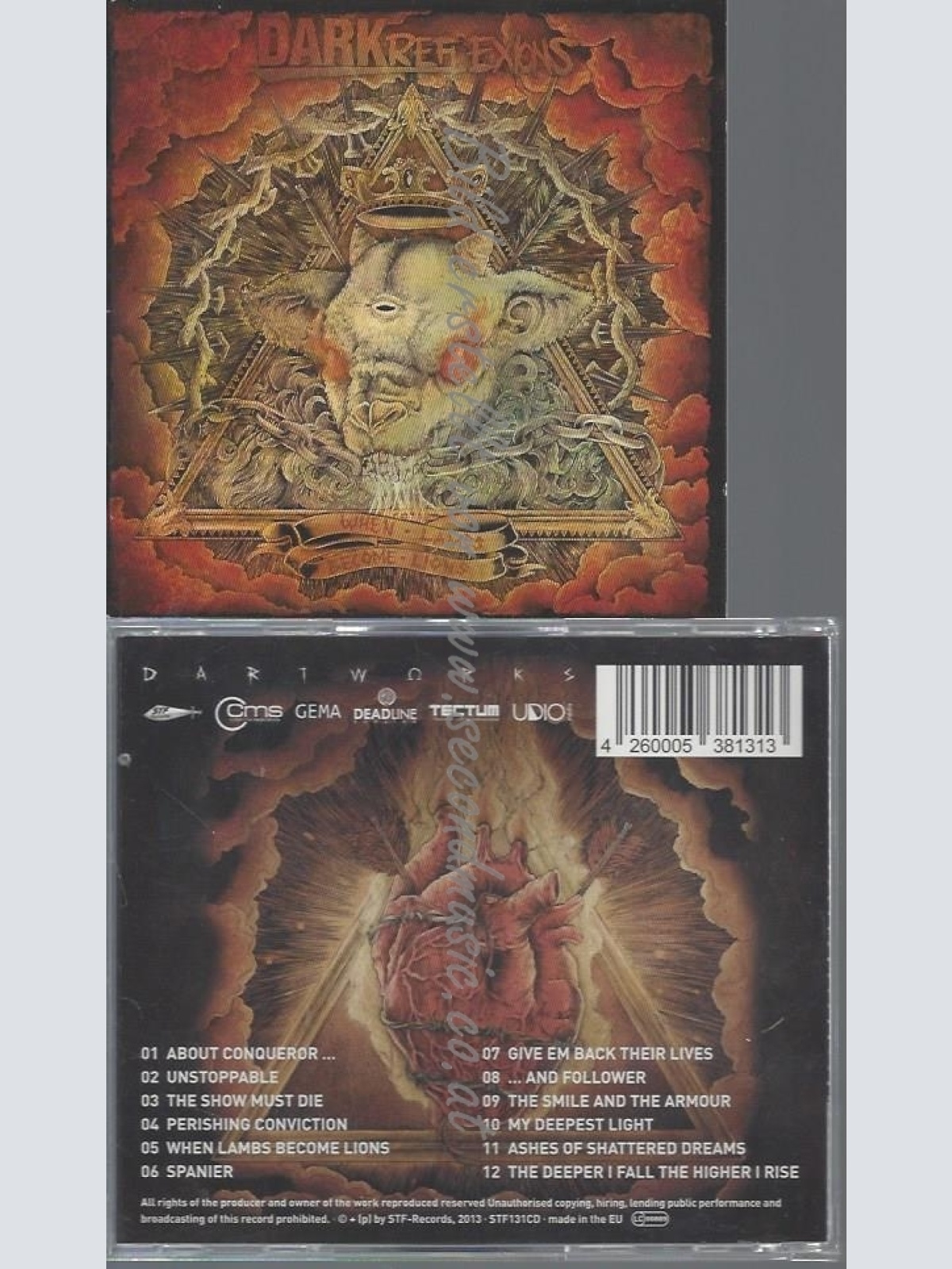 CD--DARK REFLEXIONS--WHEN LAMBS BECOME LIONS