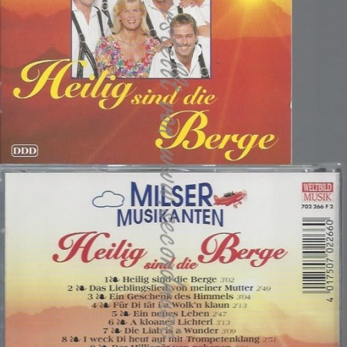 CD--MILSER MUSIKANTEN--HEILIG SIND DIE BERGE