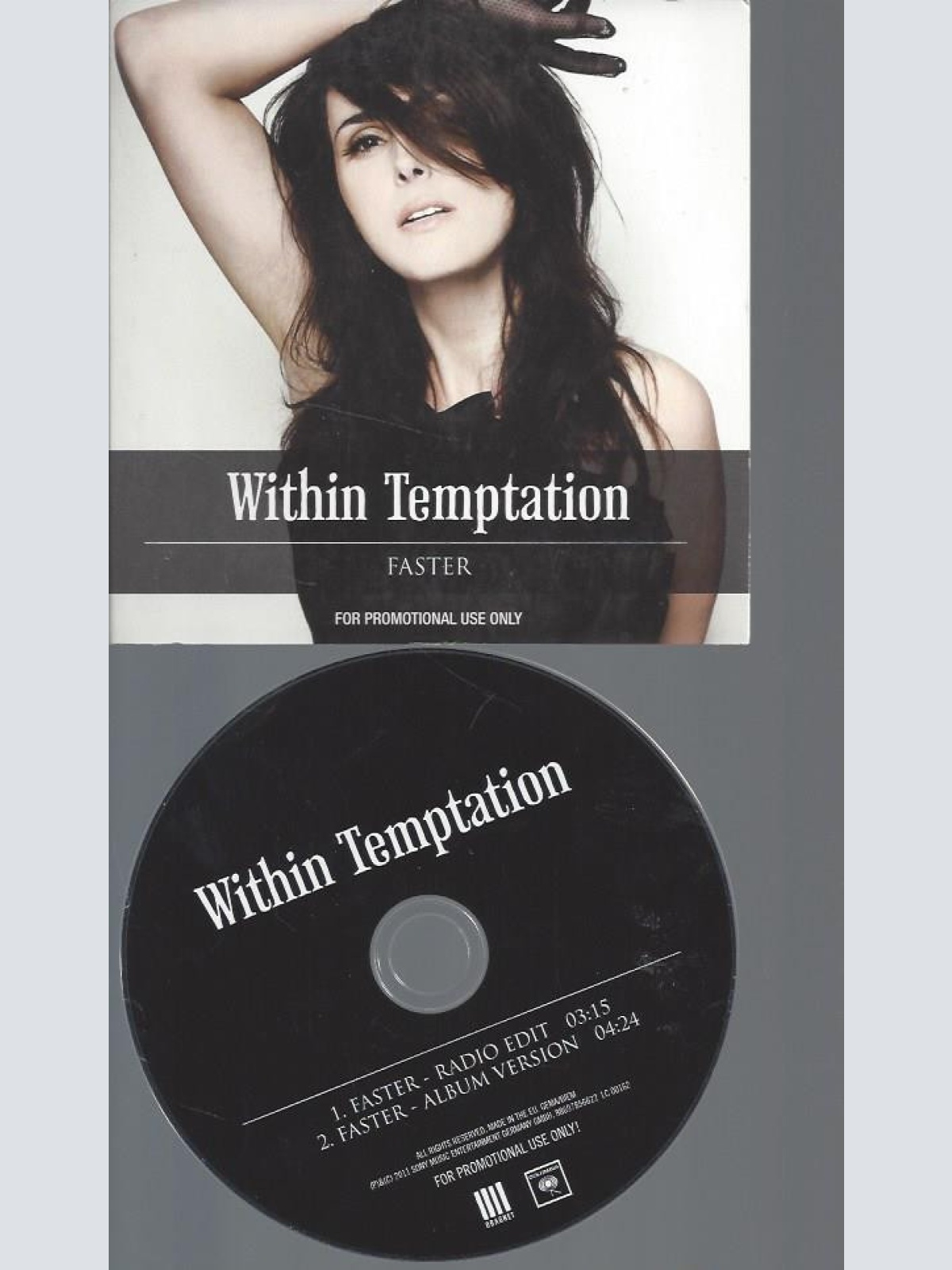 CD--WITHIN TEMPTATION FASTER--PROMO CARDSLEEVE
