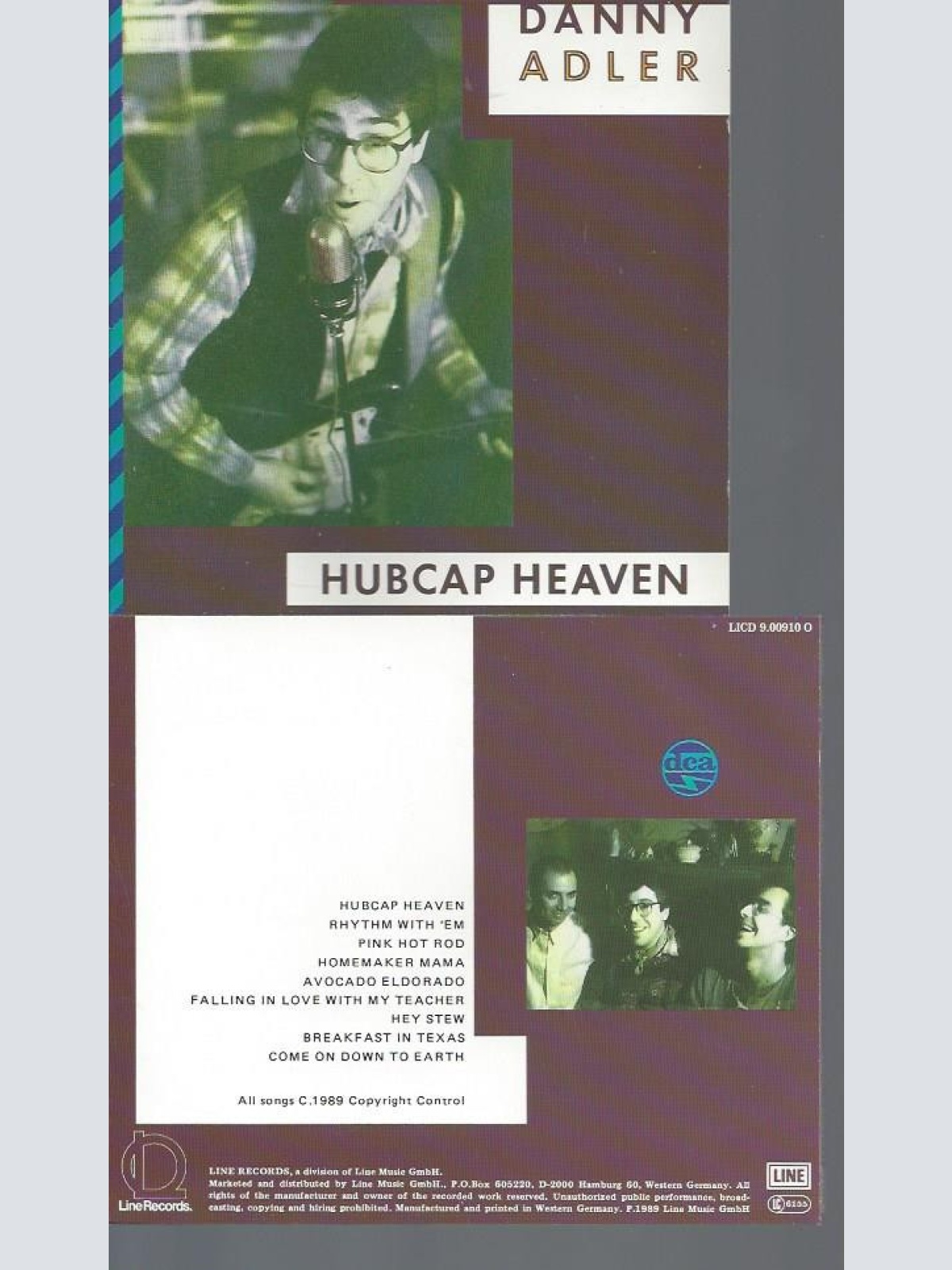 CD--DANNY ADLER HUBCAP HEAVEN