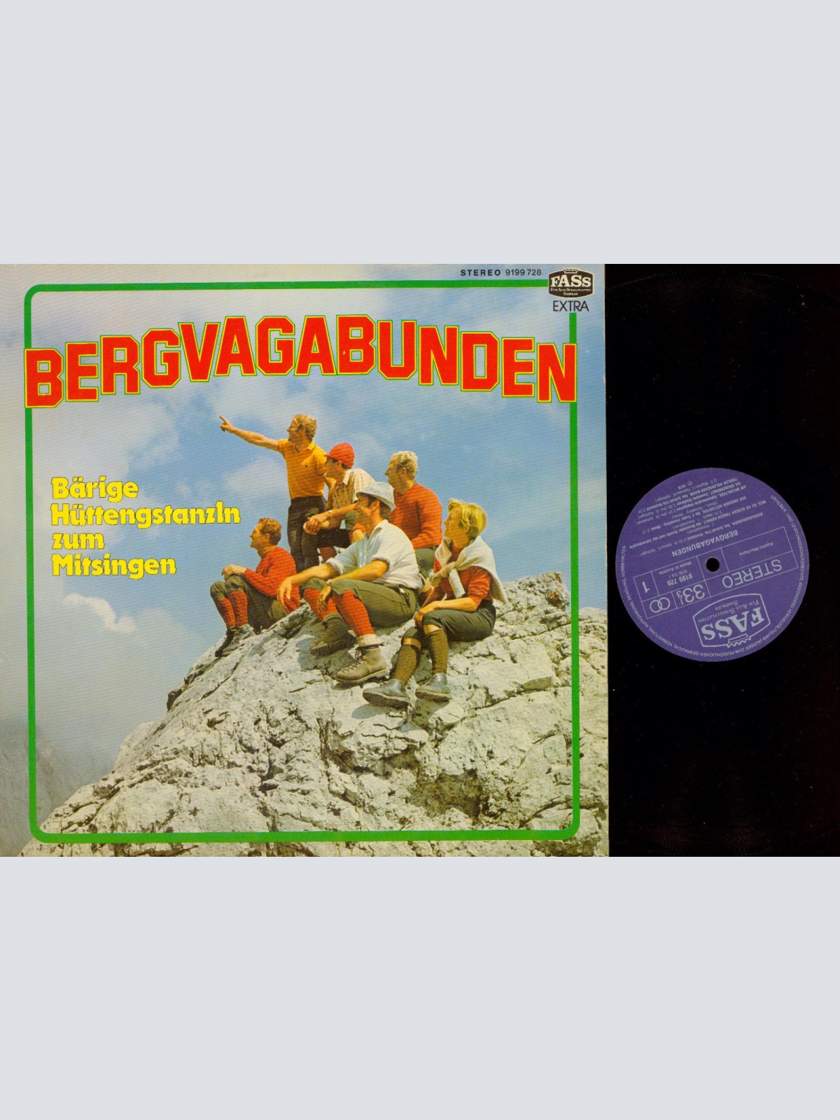 LP--BERGVAGABUNDEN BÄRIGE HÜTTENGSTANZLN ZUM MITSINGEN