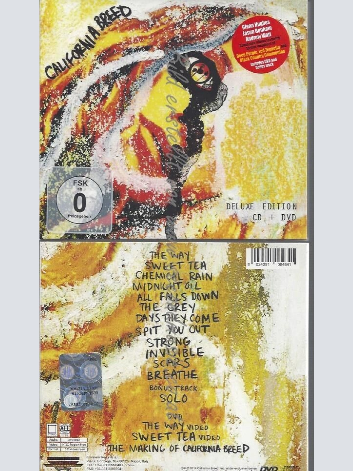CD--CALIFORNIA BREED--CALIFORNIA BREED -LTD.DIGIPAK+DVD- | CD+DVD
