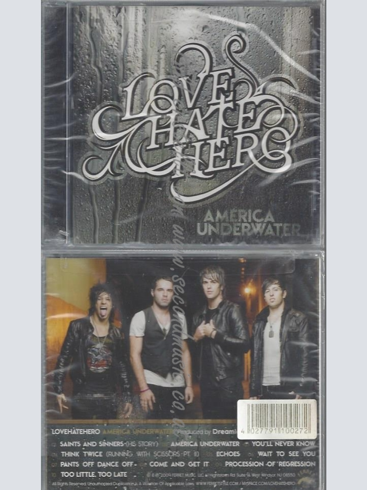 CD--LOVE HATE HERO--AMERICA UNDERWATER