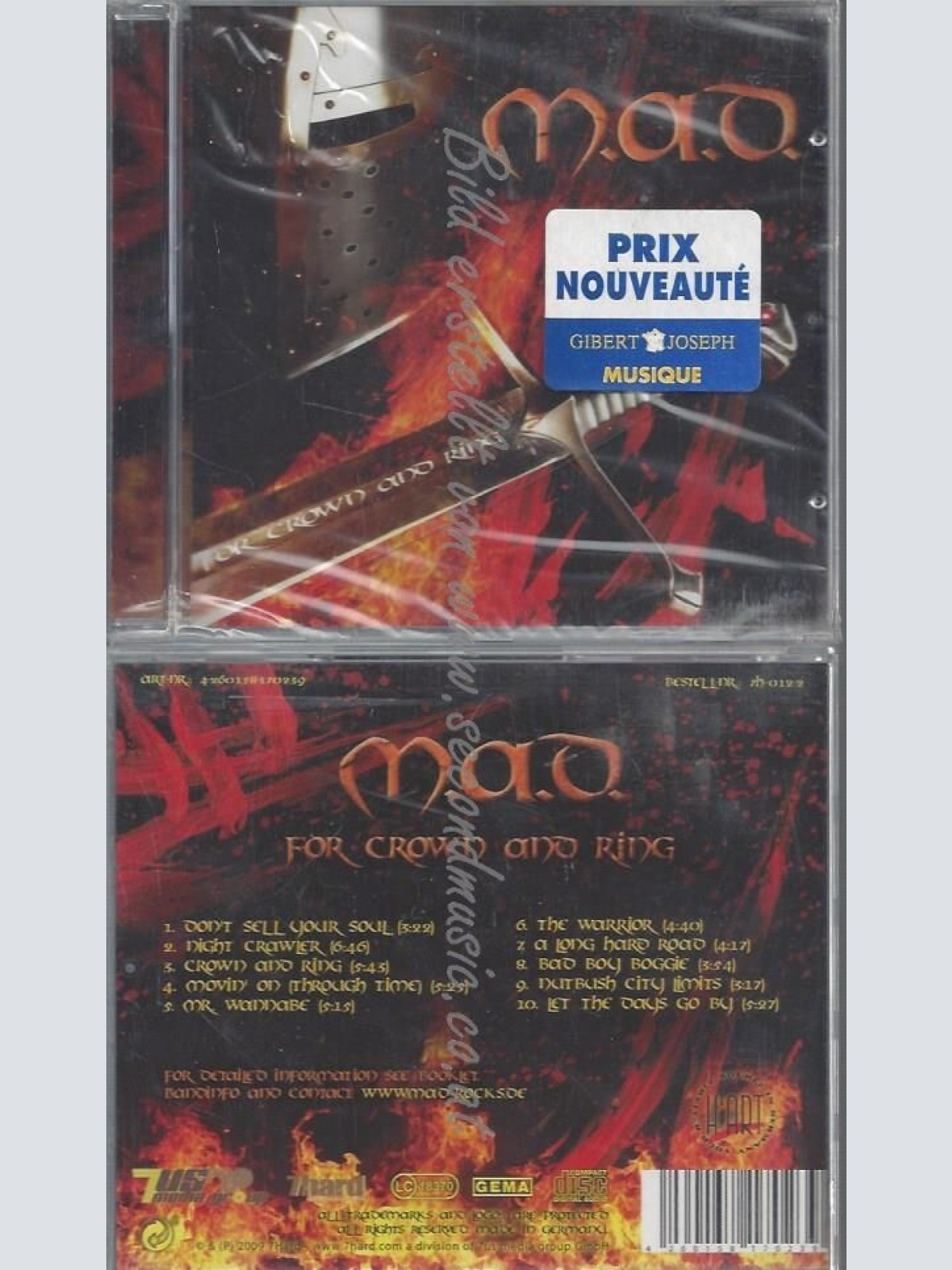 CD--M.A.D.--FOR CROWN AND RING