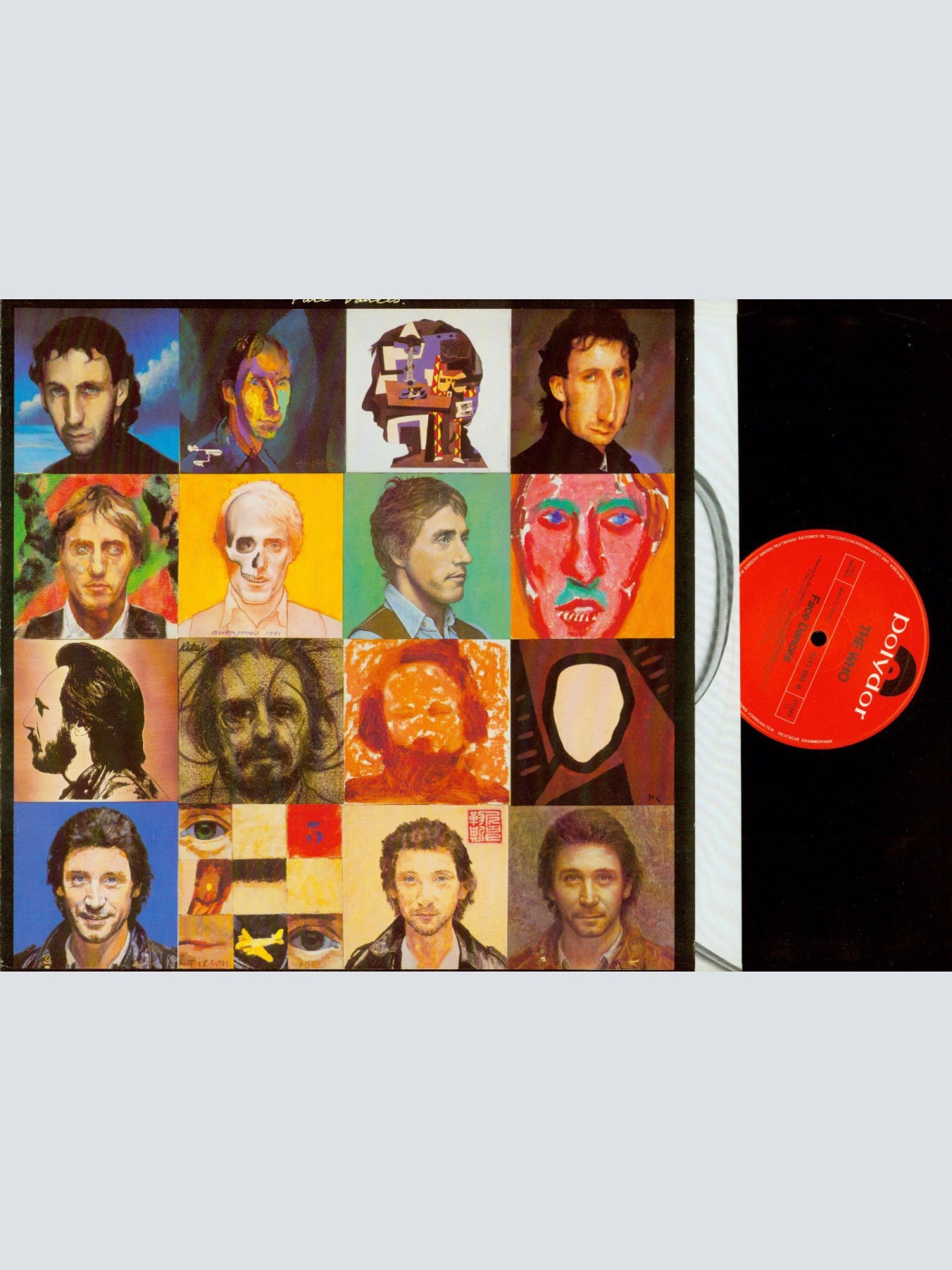 LP--THE WHO FACE DANCES AUSTRO MECHANA--OIS+POSTER--NM