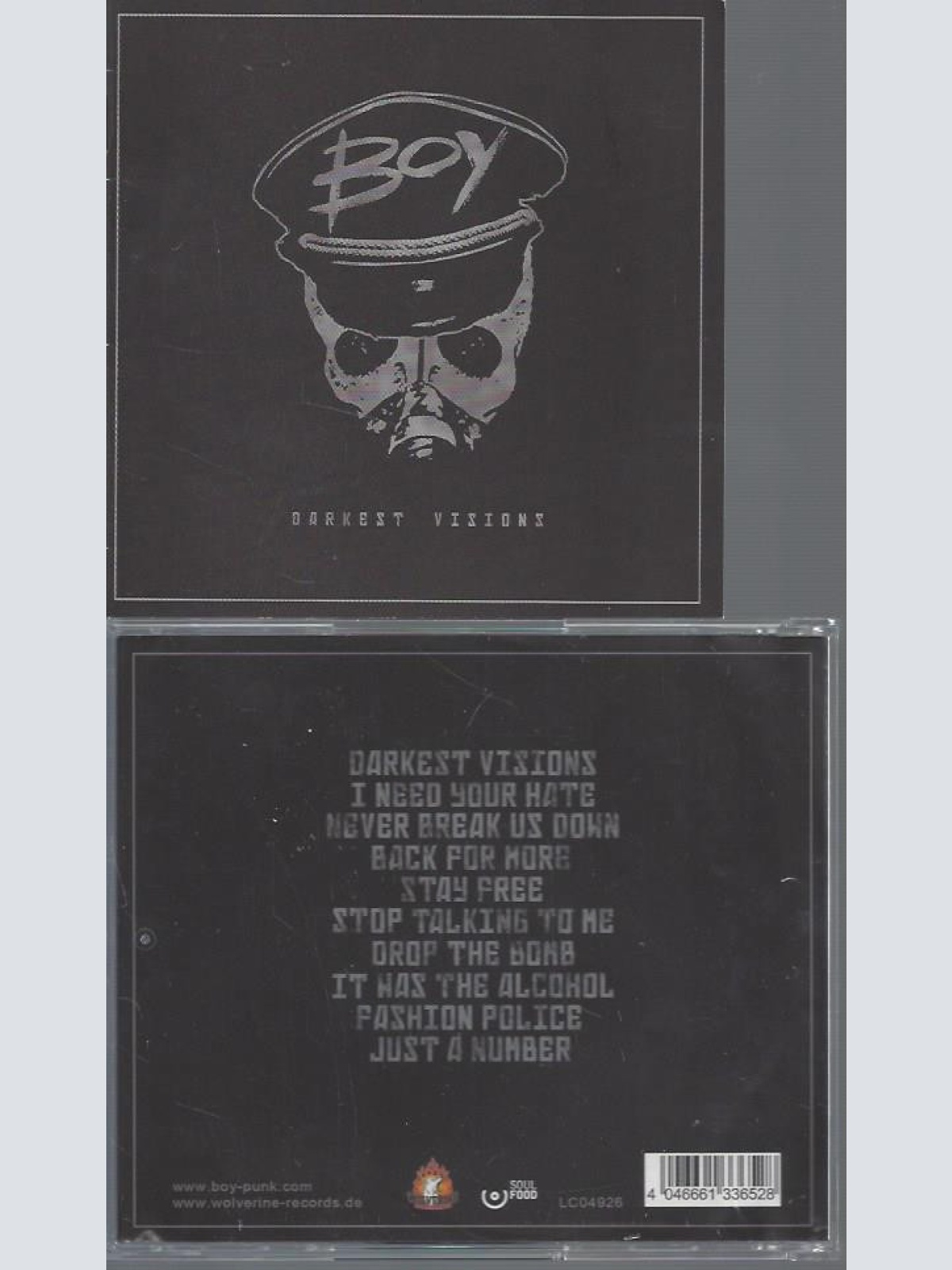 CD--BOY DARKEST VISIONS