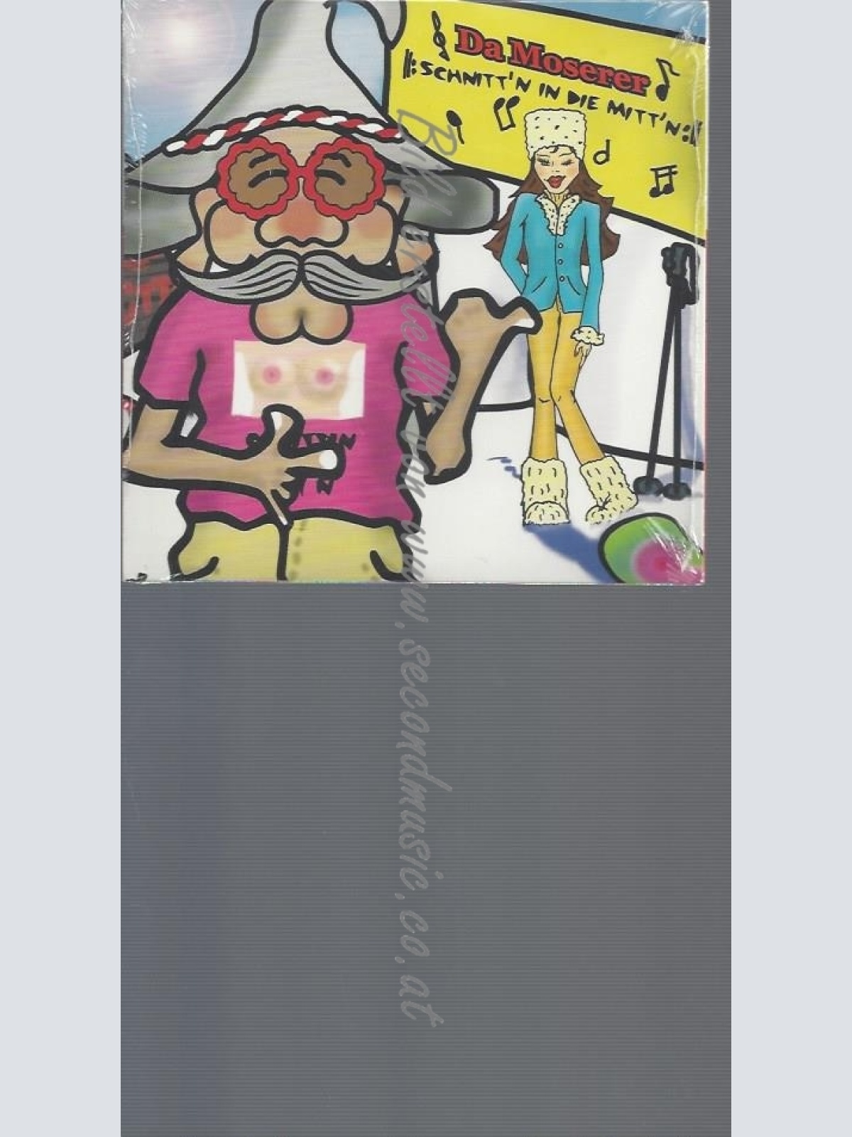 PROMO CD--DA MOSERER--SCHNITTN IN DIE MITTN--4TR