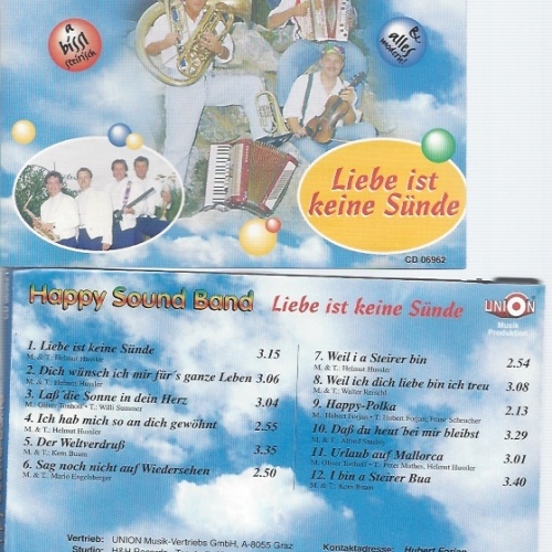 CD--HAPPY SOUND BAND--LIEBE IST KEINE SUENDE