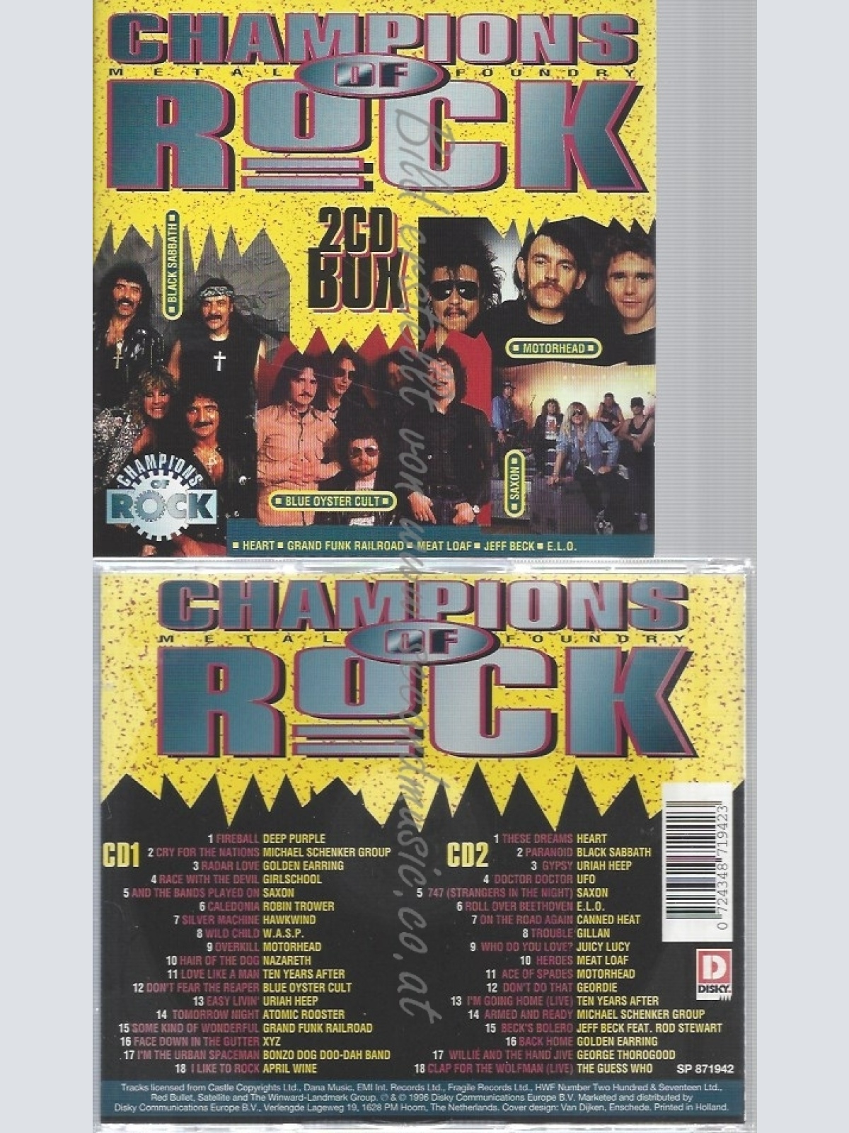 CD--VARIOUS ARTISTS -- -- CHAMPIONS OF ROCK --
