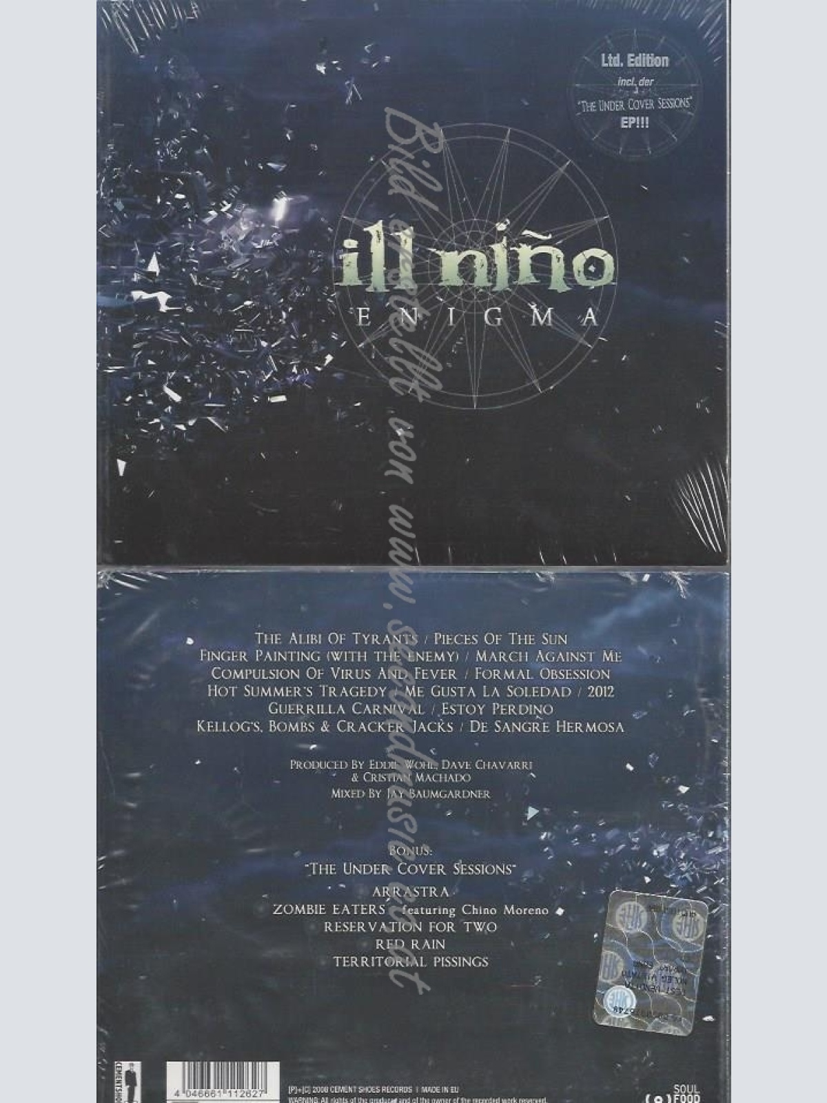 CD--ILL NINO--ENIGMA -LTD.DIGIPACK+BONUS EP- | LIMITED EDITION