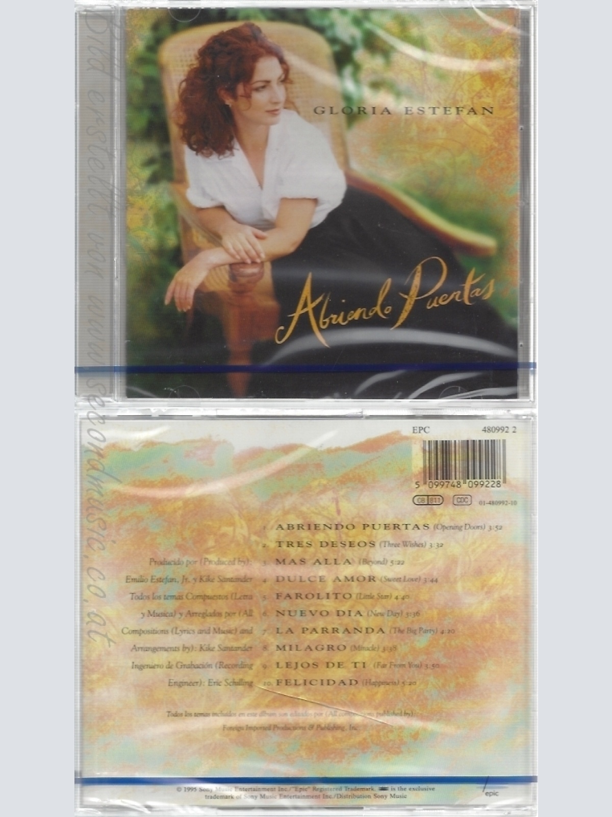CD--NM-SEALED-GLORIA ESTEFAN -1995- -- ABRIENDO PUERTAS