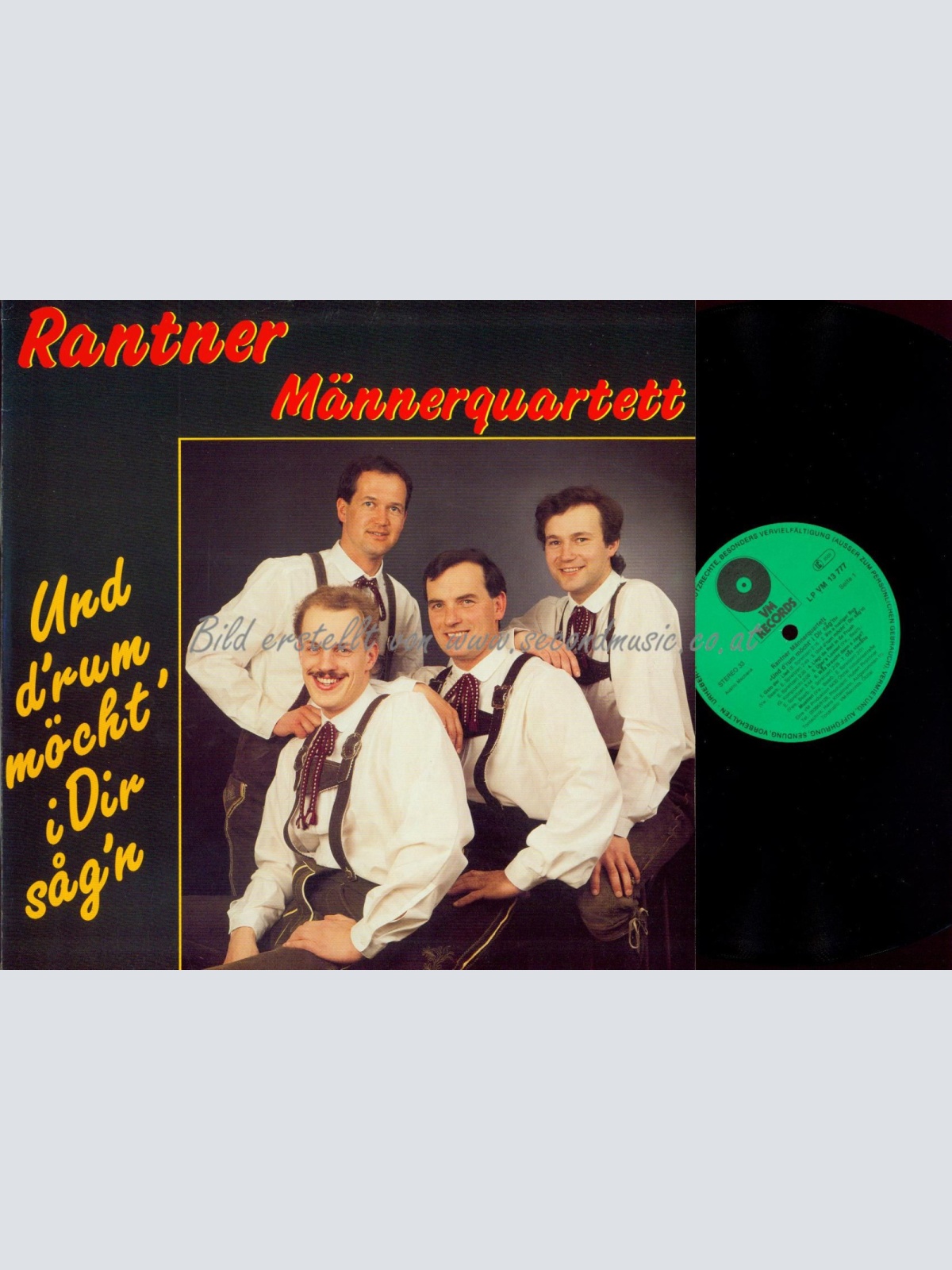 LP-RANTNER MÄNNERQUARTETT UND DRUM MÖCHT I DIR SAGN // VM 13777